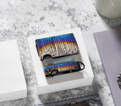 Ridge Wallet - Burnt Damascus