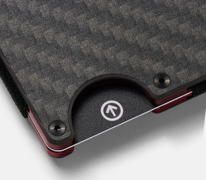 Ridge Wallet - Oxblood Carbon 004
