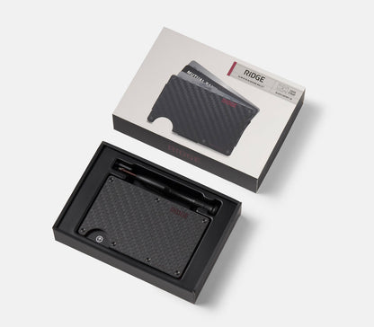 Ridge Wallet - Oxblood Carbon 004