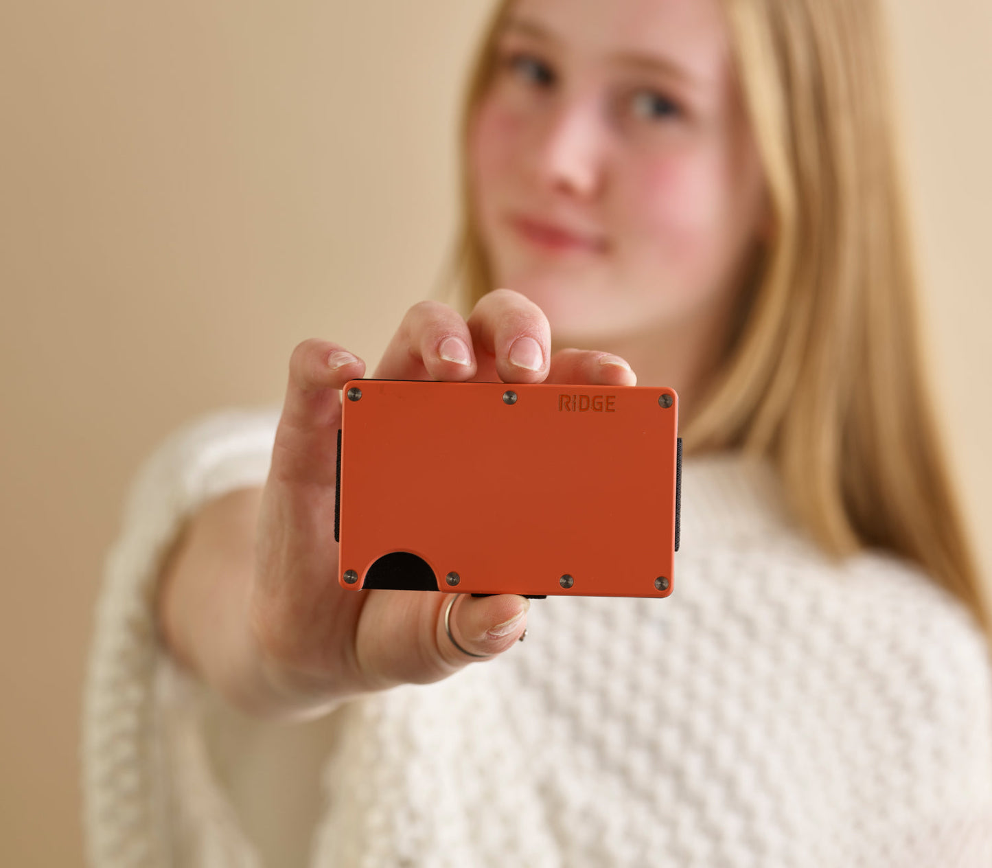 Ridge Wallet - Coral