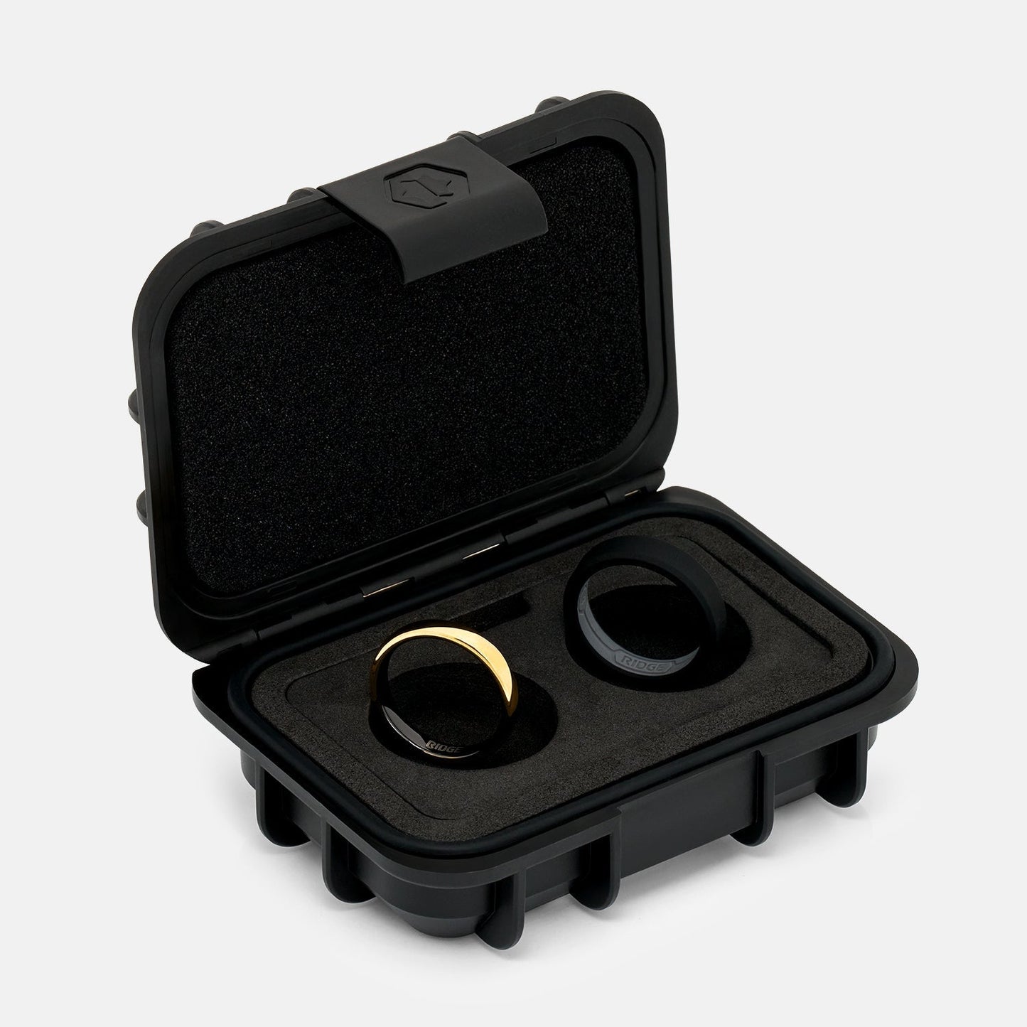 Ridge 4mm Rounded Ring Set - 24K Gold