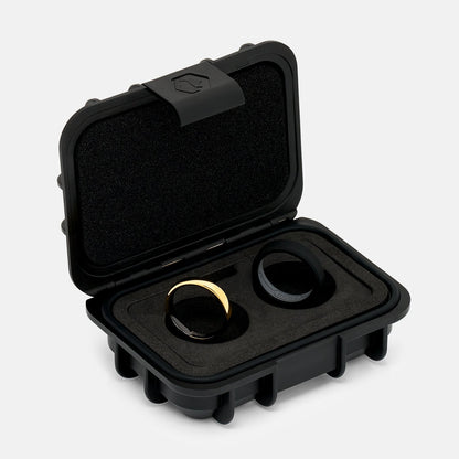 Ridge 4mm Rounded Ring Set - 24K Gold