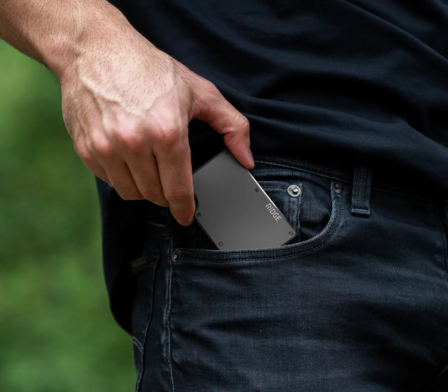 Ridge Wallet - Gunmetal | Aluminum