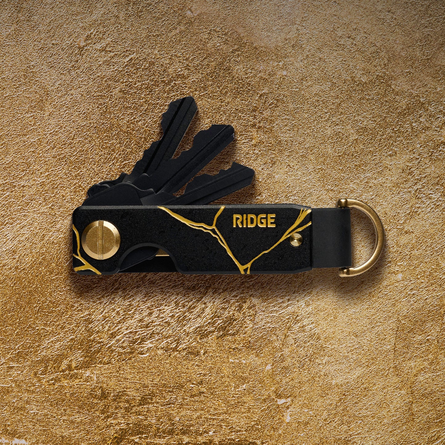 Ridge KeyCase - Kintsugi - Black