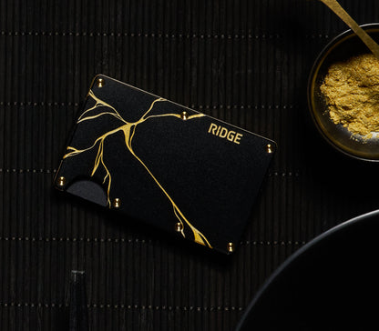 Ridge Wallet - Kintsugi - Black