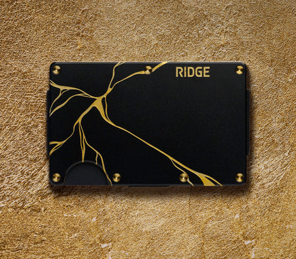 Ridge Wallet - Kintsugi - Black