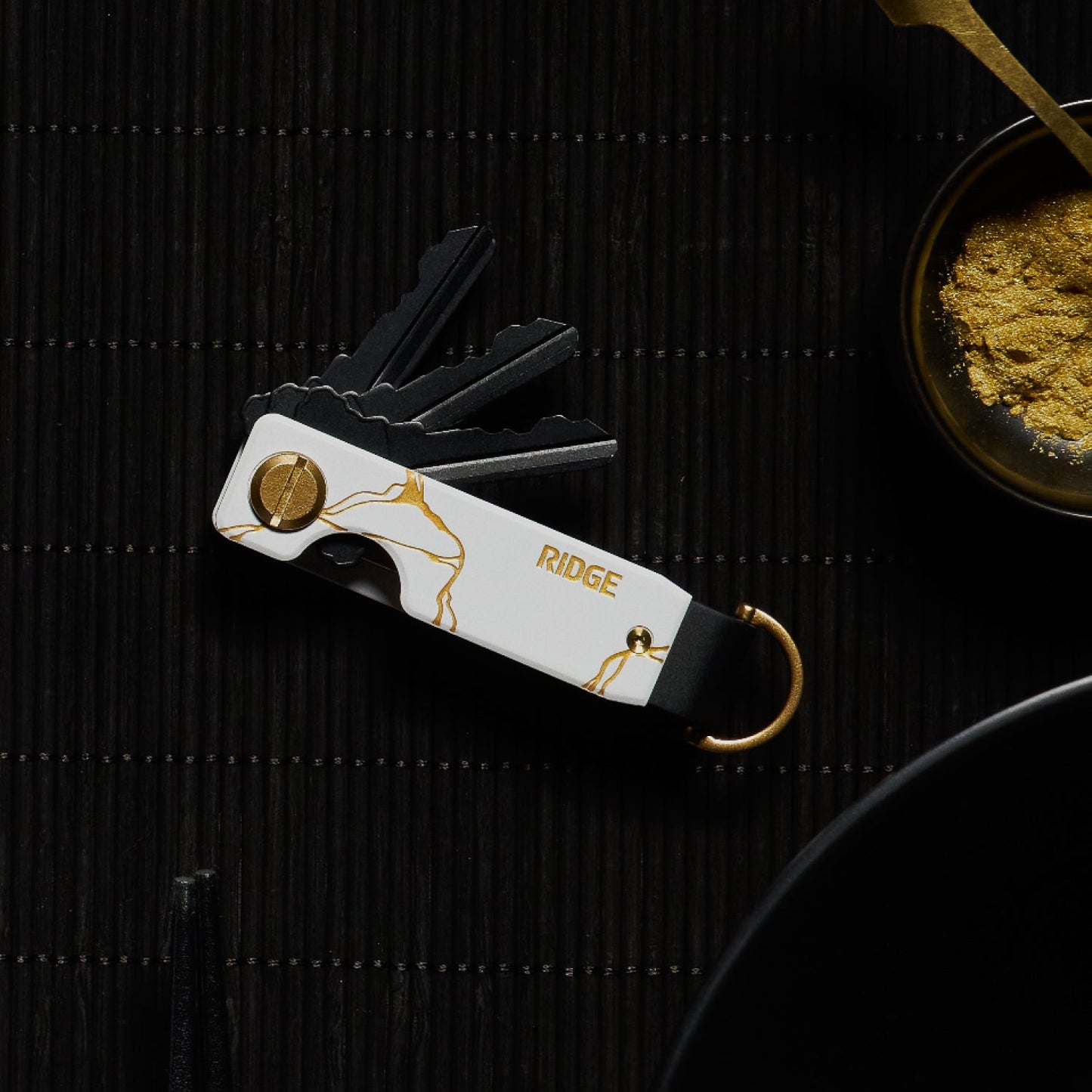 Ridge KeyCase - Kintsugi - White