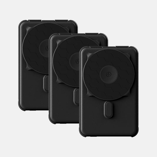 Magnetic Power Bank Bundle (3-Pack) - Matte Black