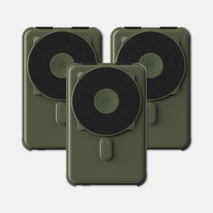 Magnetic Power Bank Bundle (3-Pack) - Matte Olive