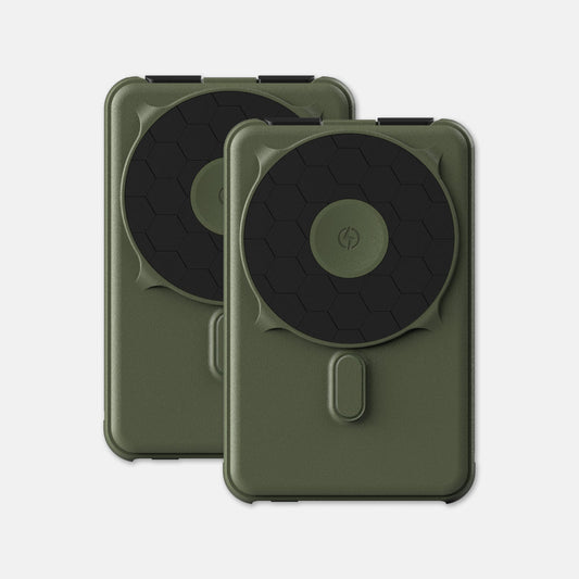 Magnetic Power Bank Bundle (2-Pack) - Matte Olive