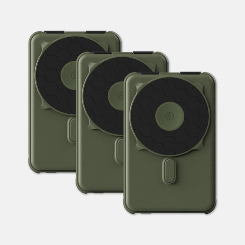 Magnetic Power Bank Bundle (3-Pack) - Matte Olive