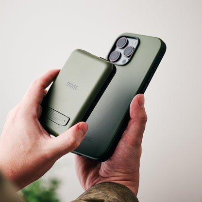 Magnetic Power Bank - Matte Olive