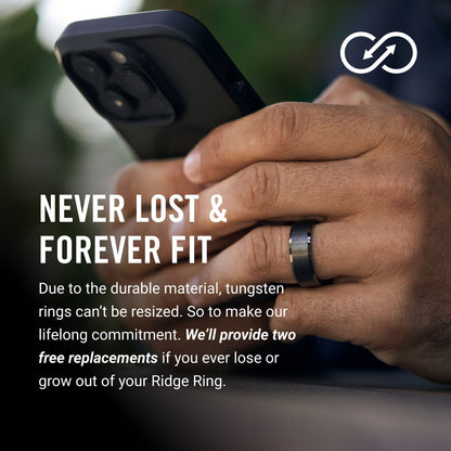 Ridge 8MM Beveled Ring Set - Carbon Fiber 3k