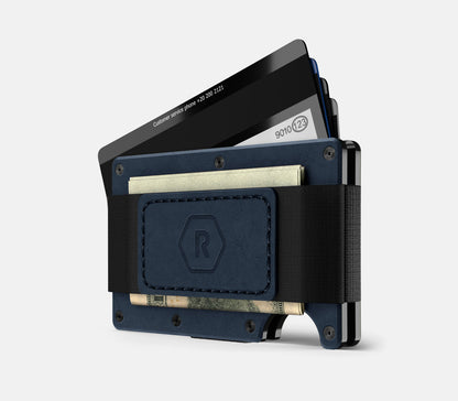 Ridge Wallet - Cobalt Blue Leather
