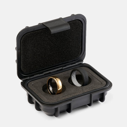 Ridge 6mm Rounded Ring Set - 24K Gold