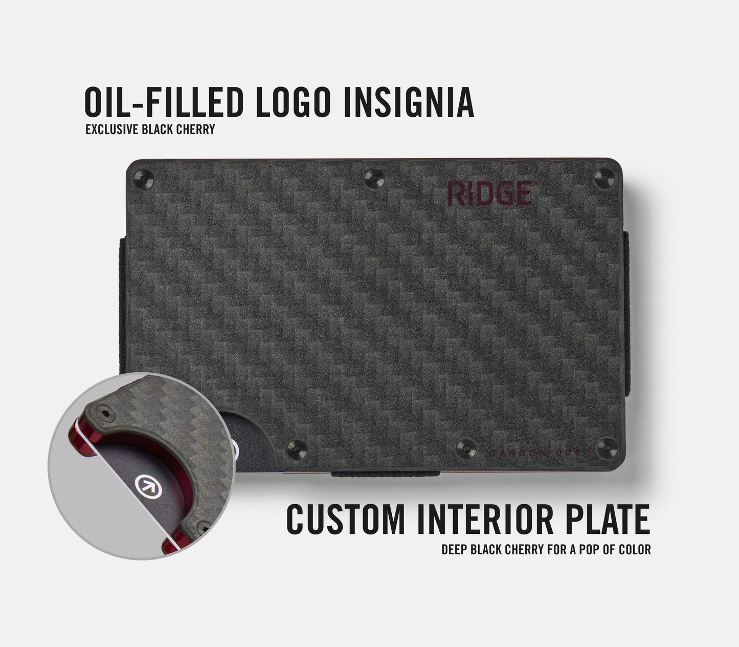 Ridge Wallet - Oxblood Carbon 004