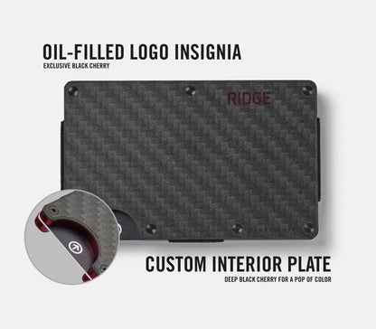 Ridge Wallet - Oxblood Carbon 004