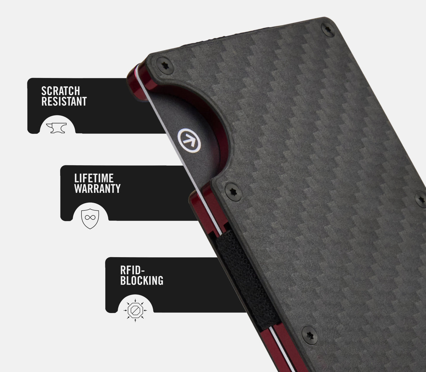 Ridge Wallet - Oxblood Carbon 004