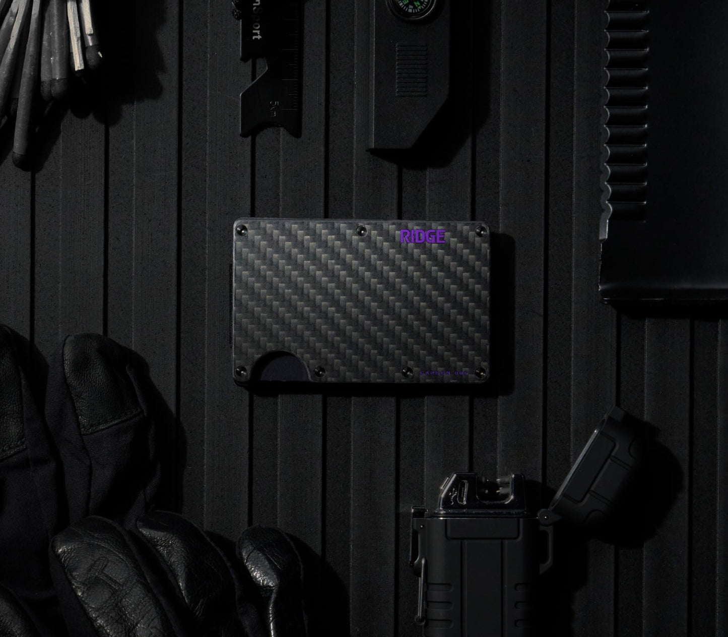 Ridge Wallet - Alaska Twilight Carbon 006