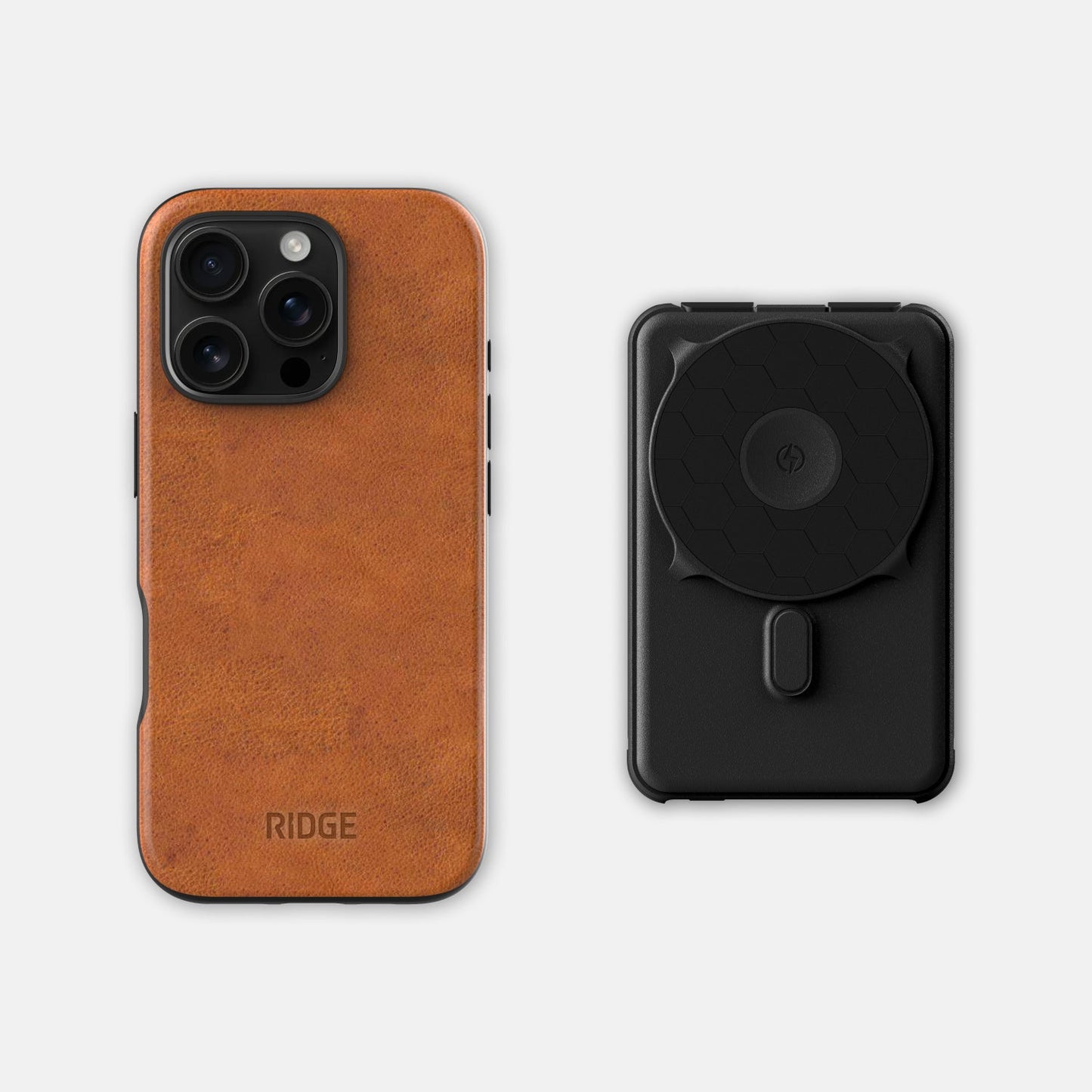 Everyday Charging Kit - iPhone 16 Pro - Tobacco Brown Leather